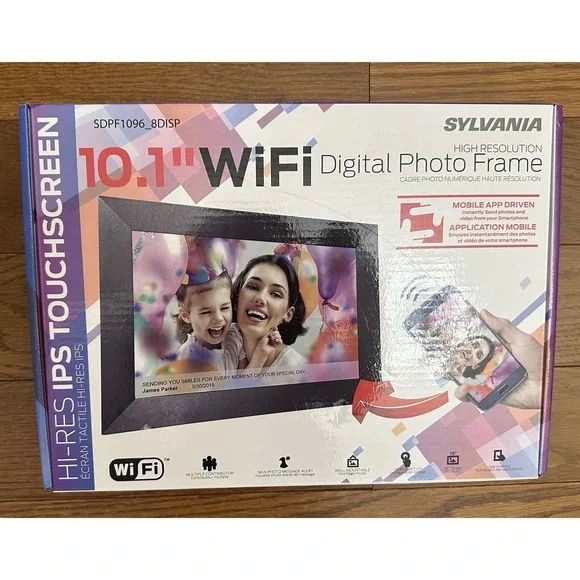 Sylvania 10-Inch Wi-Fi Cloud Digital Picture Frame (Black) - Picture 1 of 4